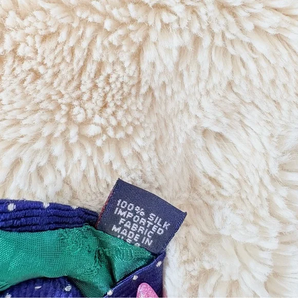 Tommy Hilfiger Silk Tie | Classic Preppy Quiet Luxury Menswear | Polka Dot Blue - Picture 2 of 10